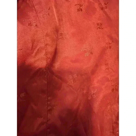 Valerie Stevens Wool Classic Orange Jacket Blazer Size 4 (0186) - Picture 13 of 15